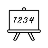 blackboard icon vector design template simple and clean