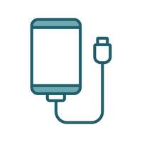 phone charger icon vector design template simple and clean