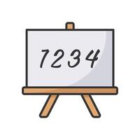 blackboard icon vector design template simple and clean