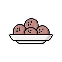 meatball icon vector design template simple and clean