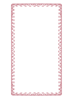 minimalistisch Rand Rahmen gepunktet Linie gebogen png