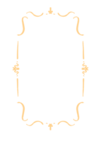 ouro orlado fronteira quadro, Armação png