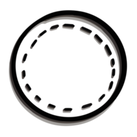 dotted line circle dots png