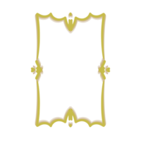 gold rimmed frame border png