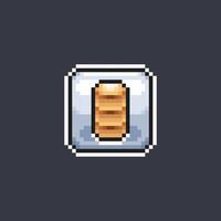 pancake sign in pixel art style vector