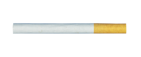 Zigarette mit Gelb Filter isoliert png
