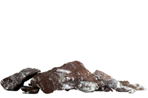 Stack of broken stone png