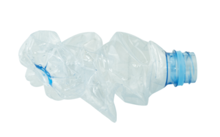 uitschot plastic fles van water geïsoleerd png