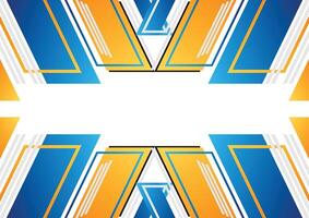 modern design blue and yellow geometric background vector