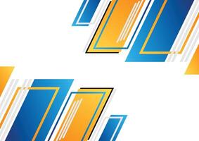 blue and yellow geometric background modern design vector