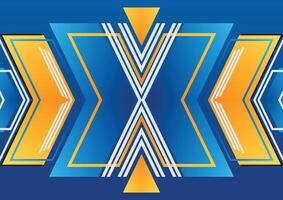 abstract geometric background gradient blue and yellow vector