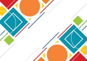 abstract flat on white background vector