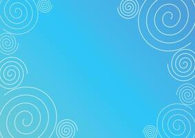 gradient blue background with spiral vector