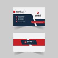 Modern, eye-catching creative design corporate business card template vector