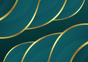 abstract tosca and golden luxury background vector