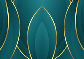 abstract design tosca and golden luxury background vector