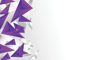 modern geometric purple with silver background vector