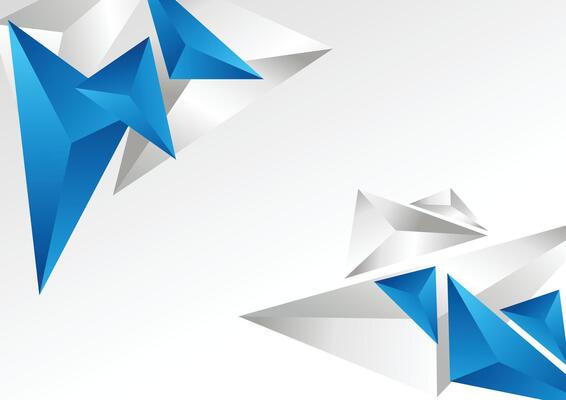 modern geometric blue with silver background