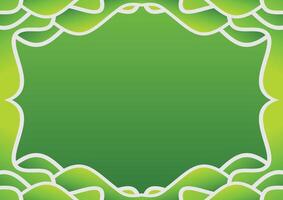abstract green wave gradient background vector
