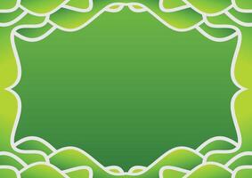 abstract green wave gradient background vector