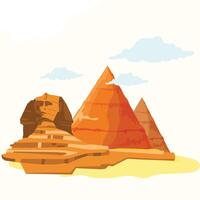 Great Pyramid of Giza World wonder vector