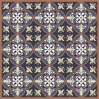 Floor tile oriental Spain collection seamless textures Portugal geometric ceramics Vector arabesque