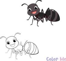 error para niños color hojas imprimible vector