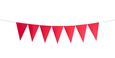 red triangle party flags element png