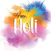 Happy Holi abstract colorful  background vector