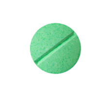 Round green pills isolated element png