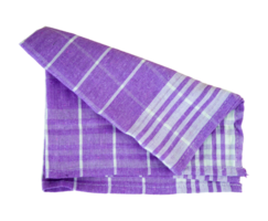 violet serviette de table plis avec rayé modèle png