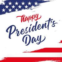 Happy President's Day greeting card. Modern design vector