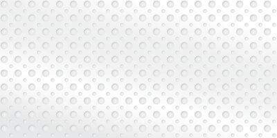 Seamless hole pattern on silver metal sheet background vector illustration.
