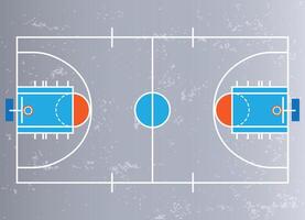 Street Basketball Field vector