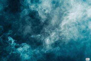 AI generated Abstract Blue Smoke Texture photo