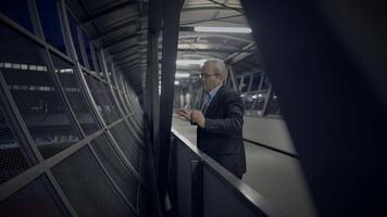 Portrait of Mature Senior Ceo Businessman Manager in Business Suit video