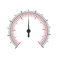 barometer, speedometer, tonometer, thermometer, navigator or indicator tool template vector