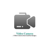 Video camera vector icon in modern style isolated on white background. video camera, film, video concept icon for web and mobile design.