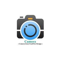 Camera vector icon in modern style isolated on white background.  camera concept icon for web and mobile design.