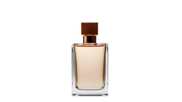 ai généré transparent bouteille de parfum, vide parfum bouteille maquette, isolé, transparent png Contexte