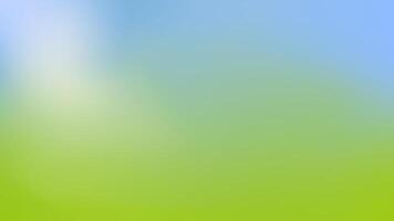 Abstract green blue blurred gradient background. Spring nature horizontal backdrop with lights of sun. Ecology concept for graphic design, banner. vector