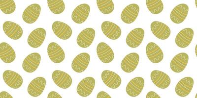 Easter Eggs minimalist seamless pattern. Simple hand drawn vector design. Backdrop for fabrics, wrapping or wallpapers.