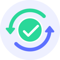 update recheck modern icon illustration png