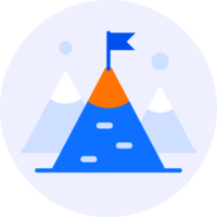 achieved achievement goal modern icon illustration png