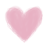 Pink heart on transparent background. Design for print,stickers and etc. png