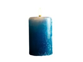 AI generated Blue candle png file