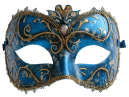 AI generated Blue masqerade mask png