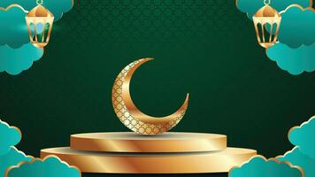 Ramadan Kareem Background,  greeting banner Ramadan Islamic ornament  background design with lamp, lantern, colorful social media banner, promotion vector