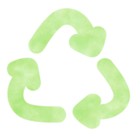 Color green reuse symbol png