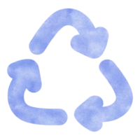 Color blue reuse symbol png